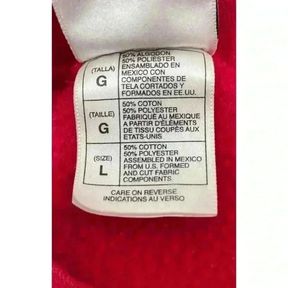 Disney Winnie The Pooh Women's L Red Vintage Pullover Sweater 90s Casual - Picture 4 of 5